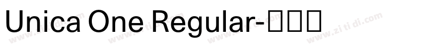 Unica One Regular字体转换 Unica One Regular字体转换